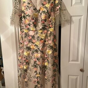 Embroidered Floral Maxi Dress
